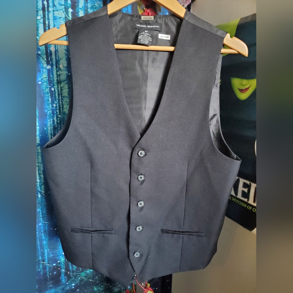 NWOT Black Michael Brandon vest size Medium